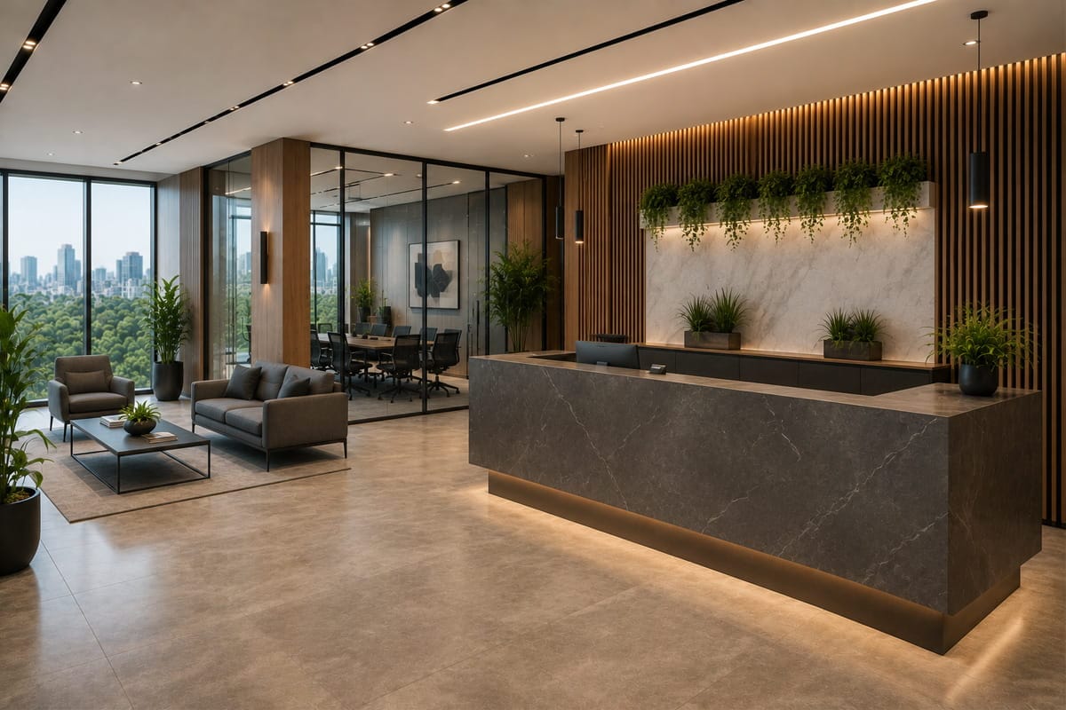 Modern ofis mobilyaları ve kurumsal çalışma alanı